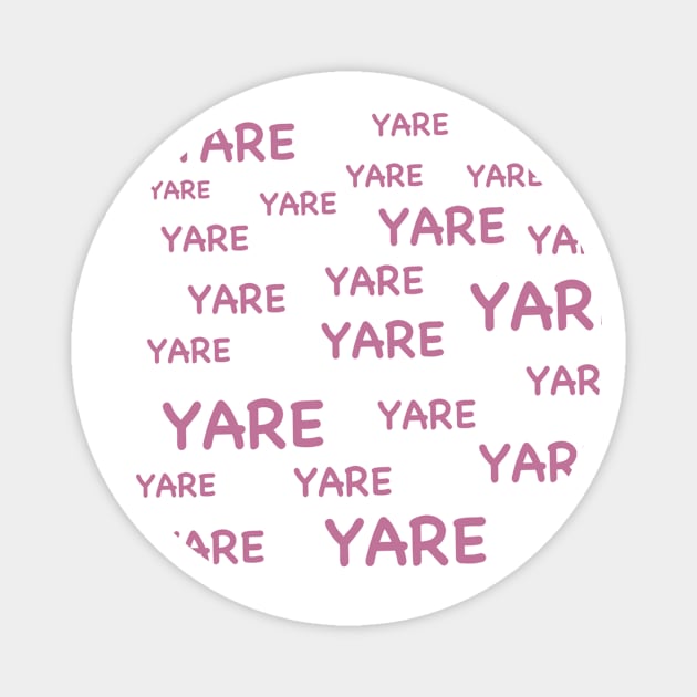 YARE YARE Pink Magnet by SabartDM